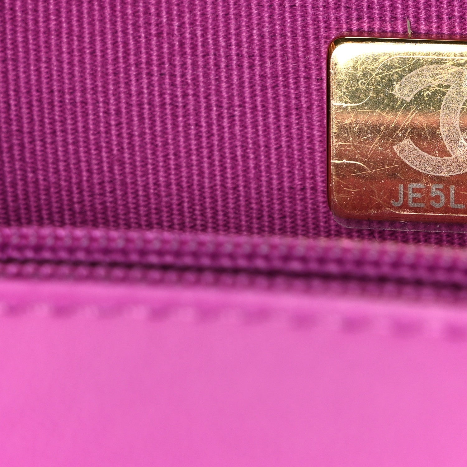 Lambskin Quilted CC Small Dynasty Flap Purple