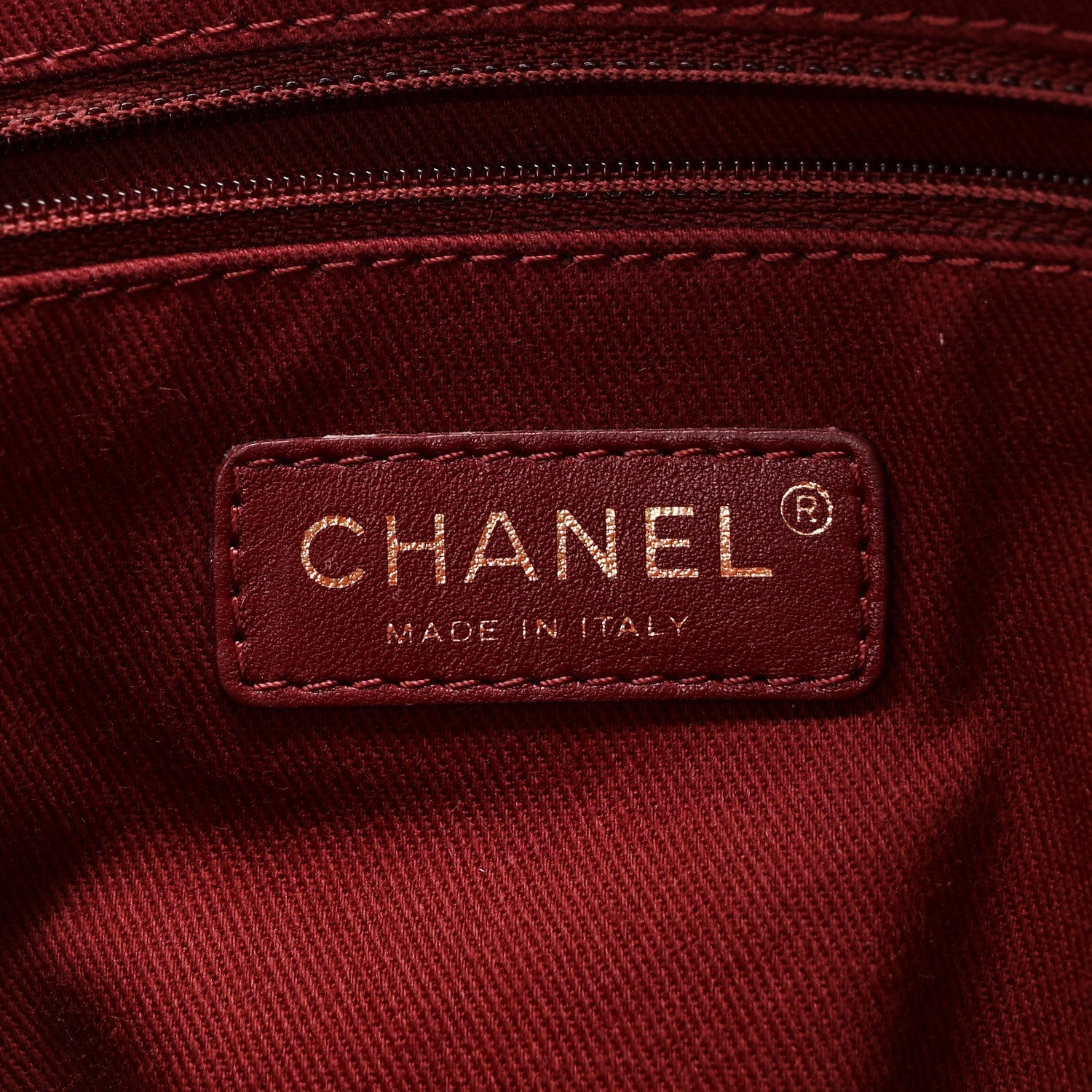 Glazed Caviar Quilted Small Shiva Tote Burgundy