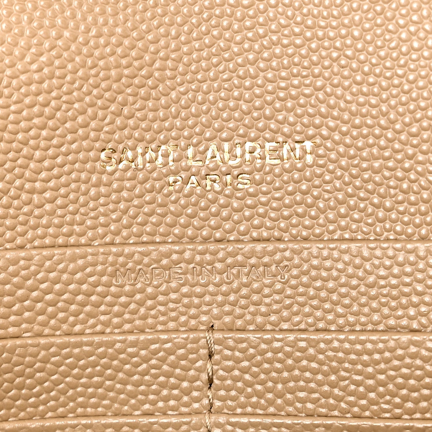 Grain De Poudre Matelasse Chevron Monogram Chain Wallet Dark Latte