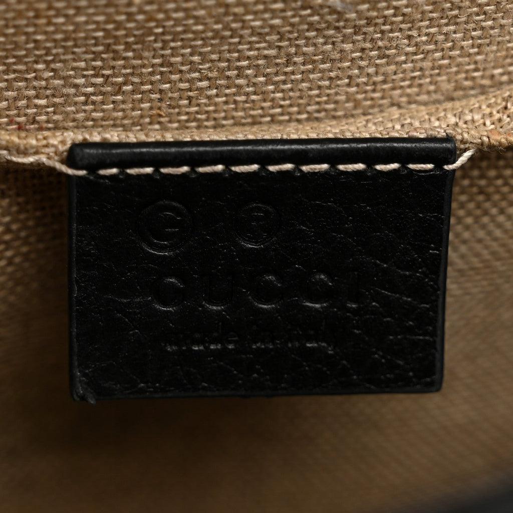 Dollar Calfskin Small Interlocking G Shoulder Bag Black