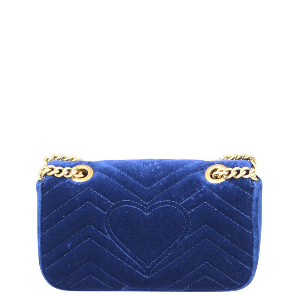 Gucci GG Marmont Velvet Mini Shoulder Bag