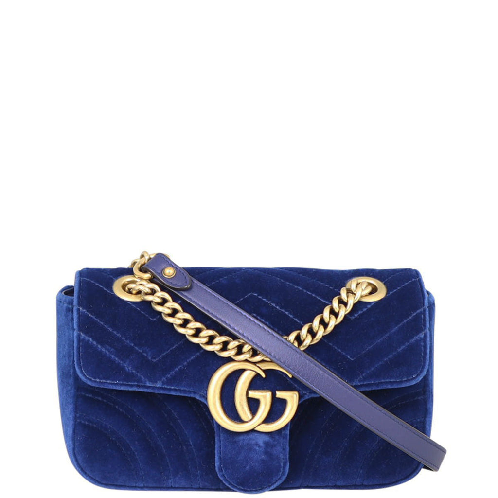 Gucci GG Marmont Velvet Mini Shoulder Bag