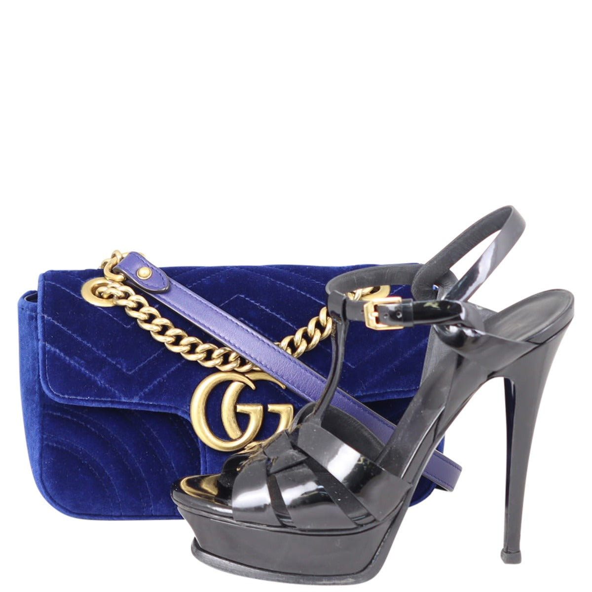 Gucci GG Marmont Velvet Mini Shoulder Bag