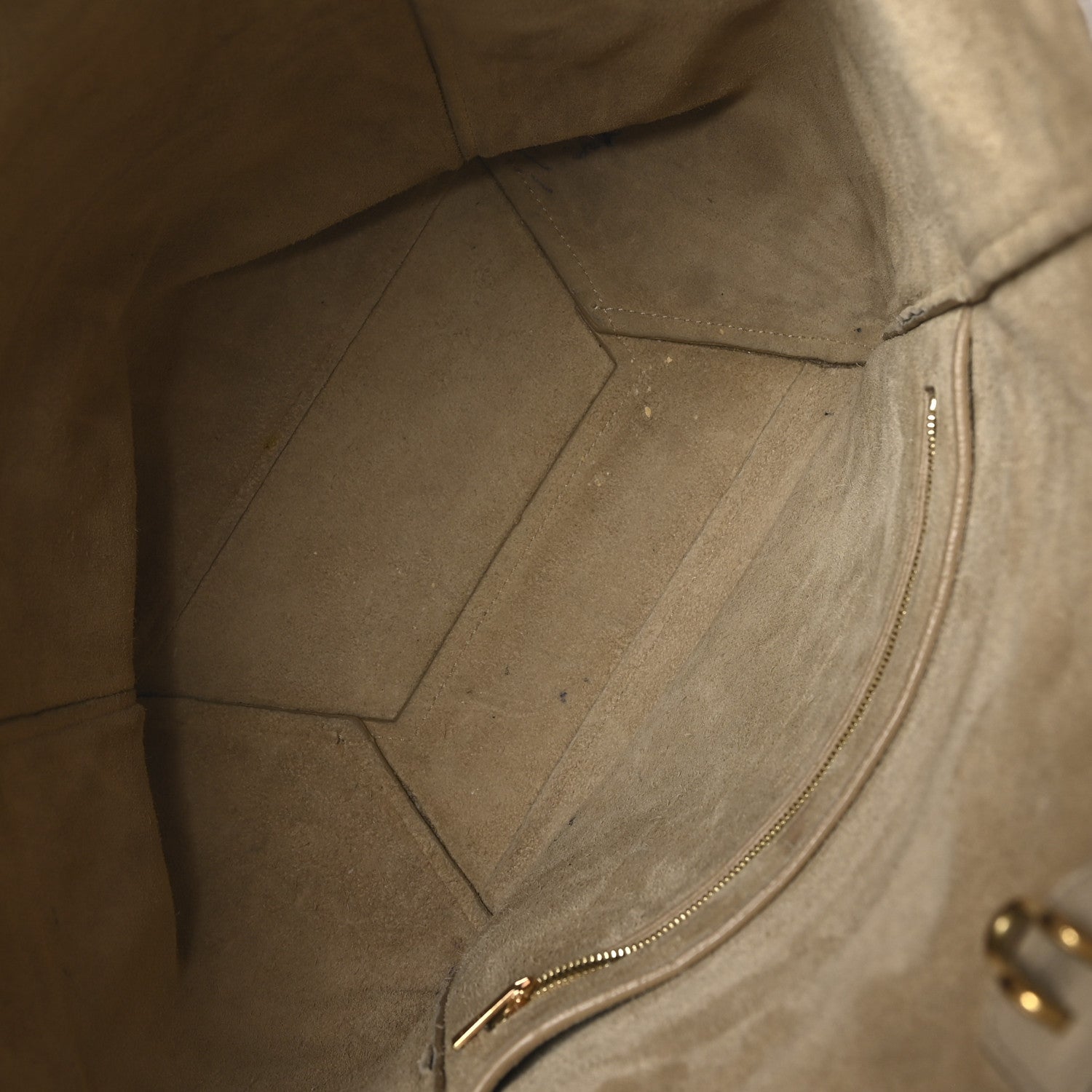 Goatskin Sangle Bucket Bag Dune