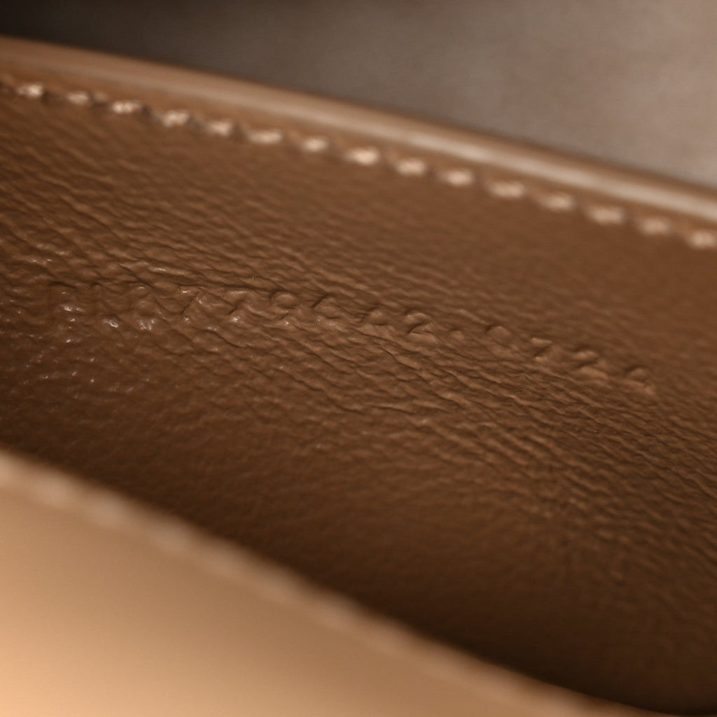 Box Calfskin Mini Voltaire Shoulder Bag Dark Cork