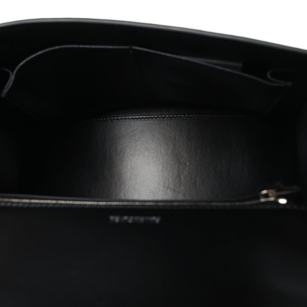 Arena Lambskin Medium Hourglass X Le Cagole Top Handle Bag Black