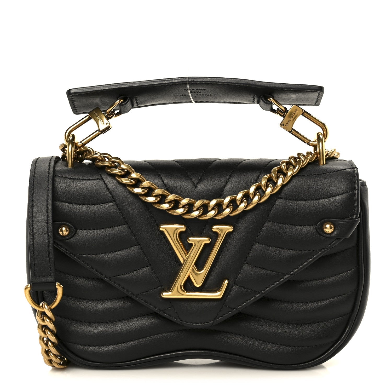 Calfskin New Wave Chain PM Black