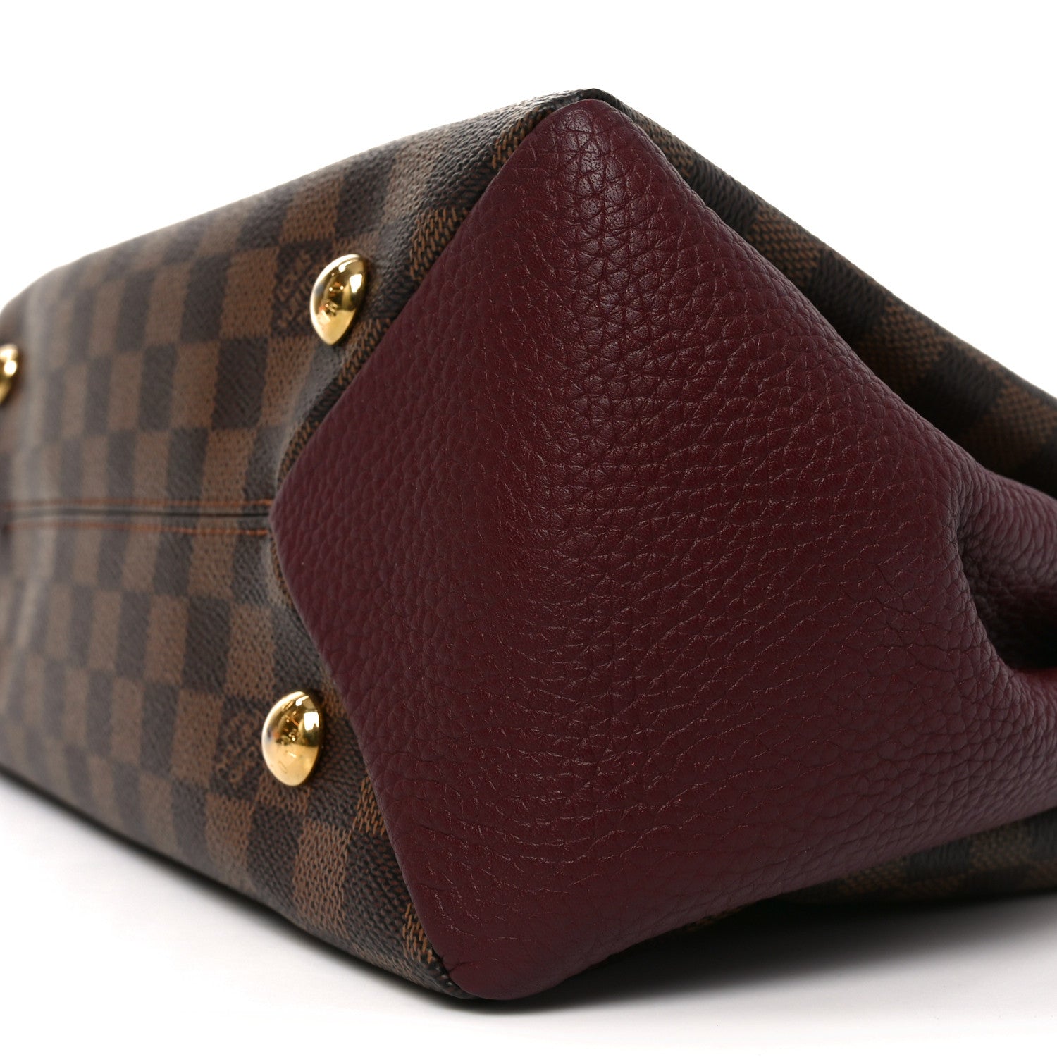 Damier Ebene Cuir Taurillon Brittany Bordeaux