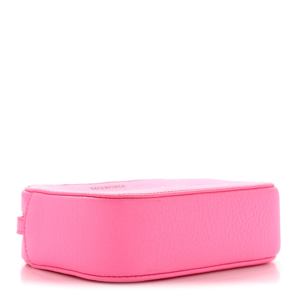 Calfskin Kittens Logo XS Everyday Camera Bag Acid Pink
