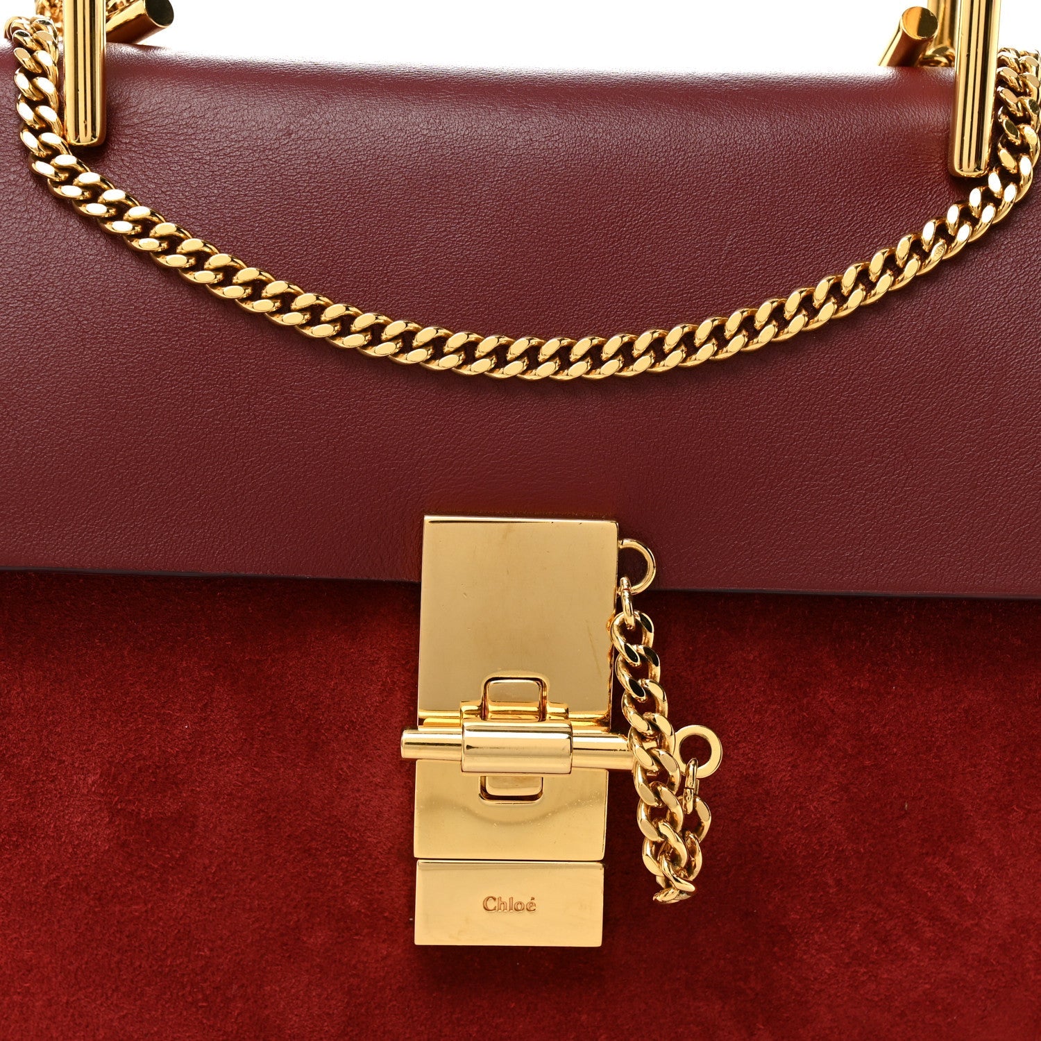 Smooth Calfskin Mini Drew Shoulder Bag  Wine Purple