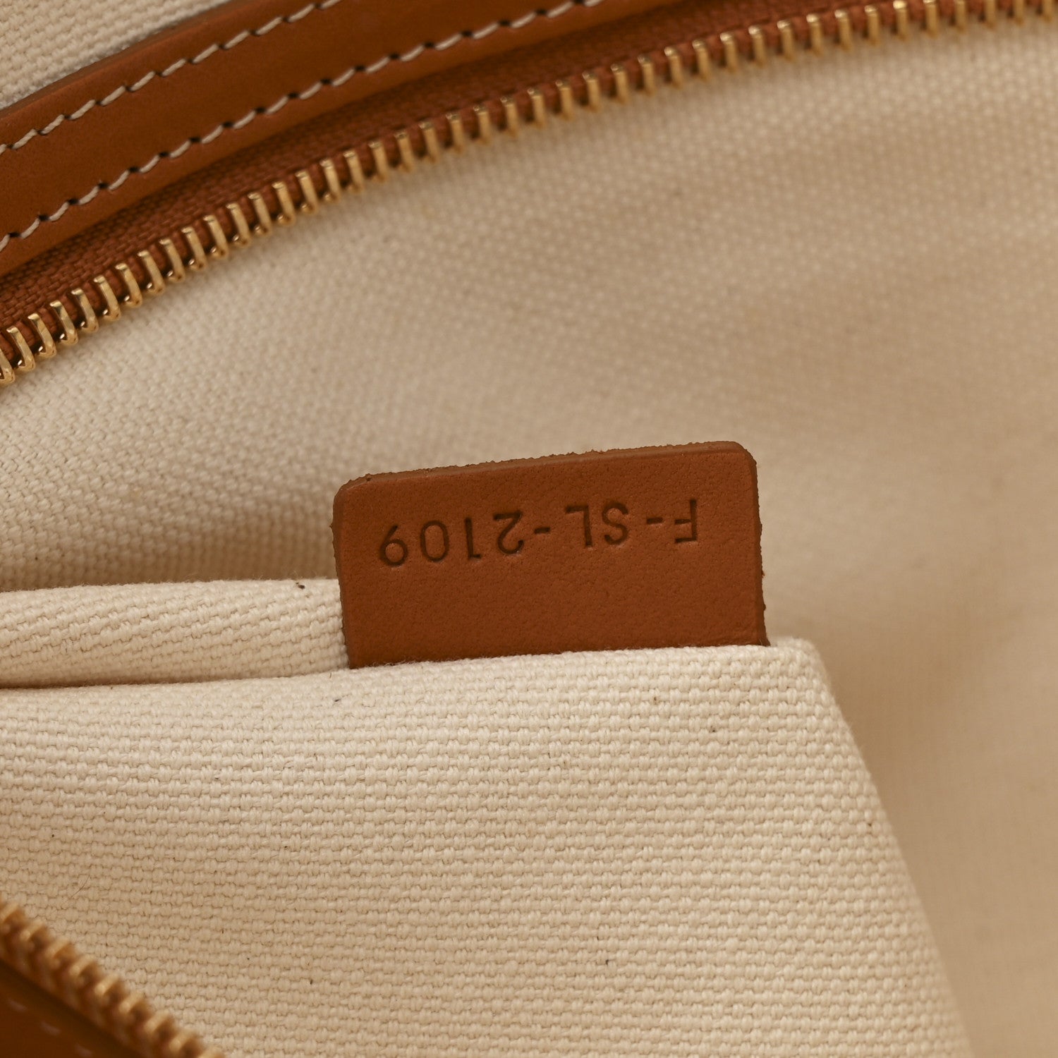 Canvas Calfskin Horizontal Cabas Natural Tan