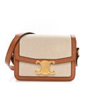 Textile Natural Calfskin Teen Triomphe White Tan