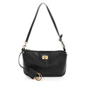 Natural Smooth Calfskin Rodeo Sling Pochette Black