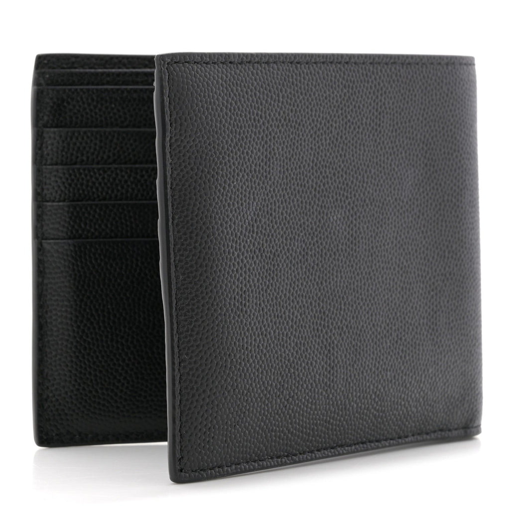 Grain De Poudre Monogram Monochrome Bifold Wallet Black