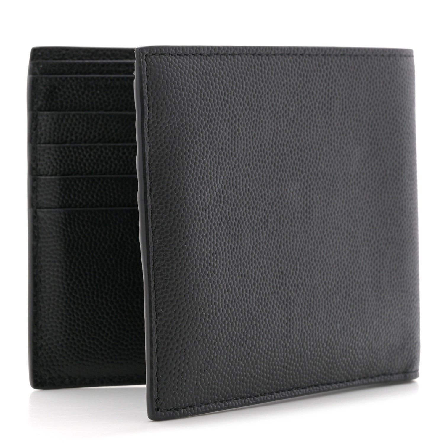 Grain De Poudre Monogram Monochrome Bifold Wallet Black