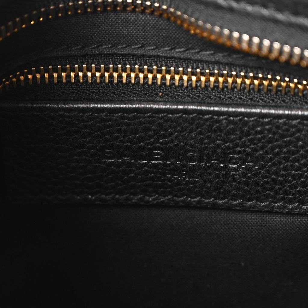 Agneau Classic Gold Hardware Mini City Black