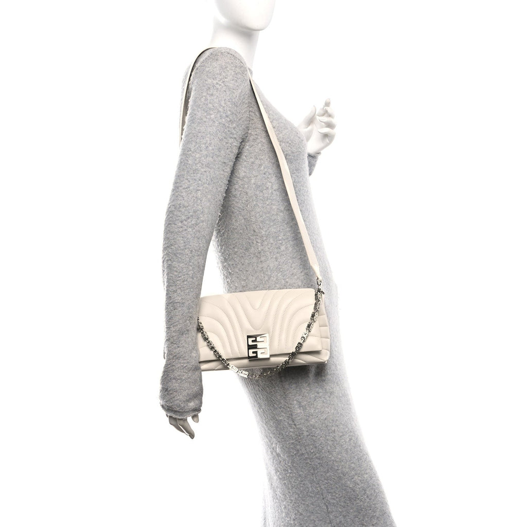 Calfskin Quilted Small 4G Shoulder Bag Ivory