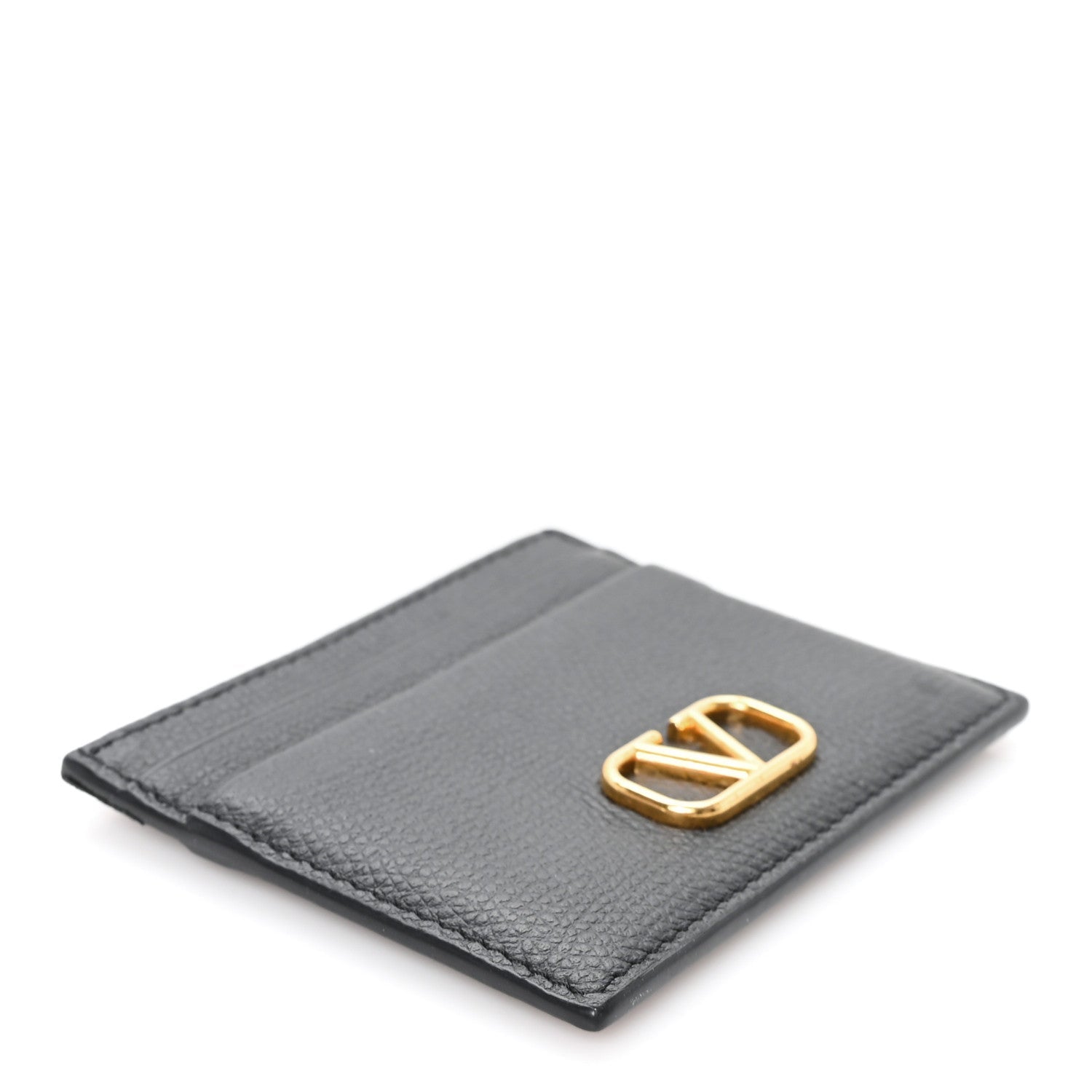 Calfskin Toile Iconographe Embossed Vlogo  Holder Black