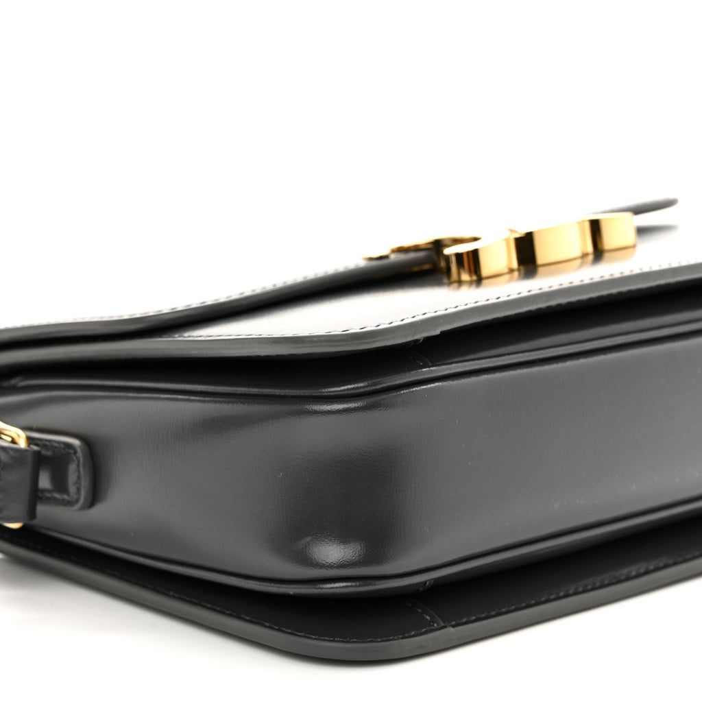 Shiny Calfskin Teen Triomphe Dark Grey