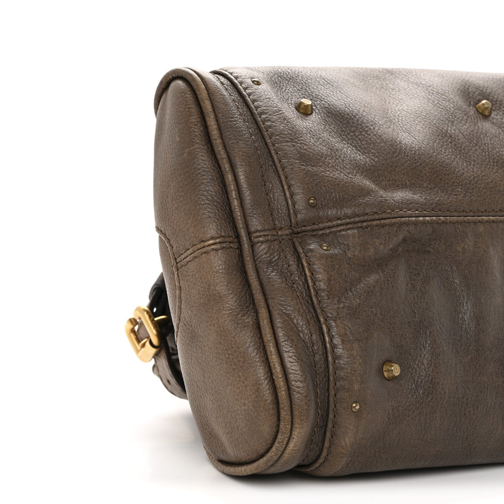 Calfskin Medium Paddington Satchel Chocolate