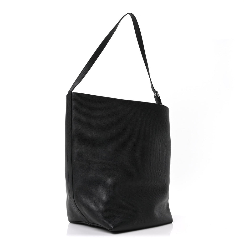 Grained Calfskin Large N/S Park Tote Black