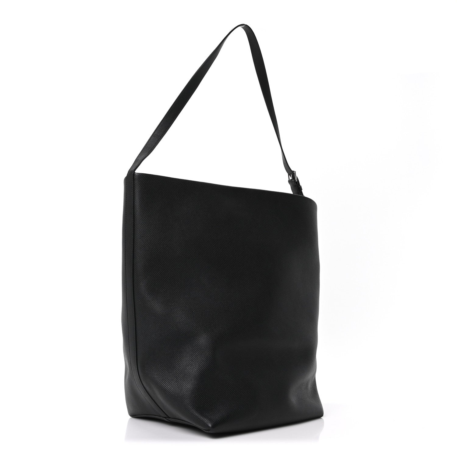 Grained Calfskin Large N/S Park Tote Black
