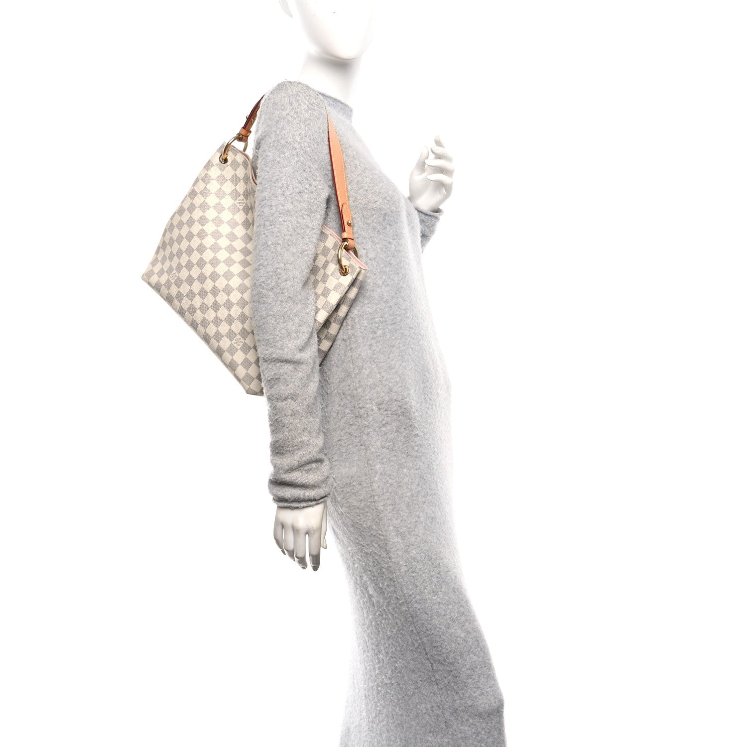 Damier Azur Graceful PM Rose Ballerine
