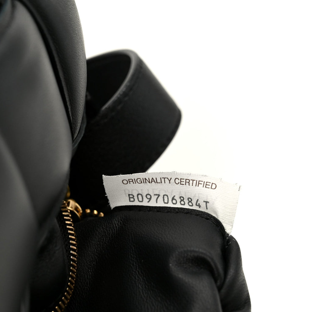 Nappa Maxi Intreccio Padded Cassette Crossbody Bag Black