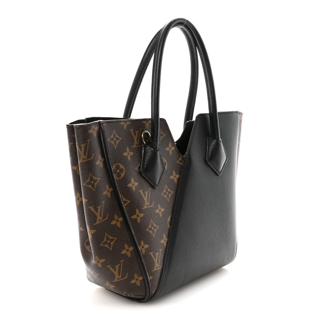 Calfskin Monogram Kimono Tote PM Black