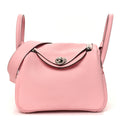 Taurillon Clemence Verso Mini Lindy 20 Rose Sakura Gris Perle