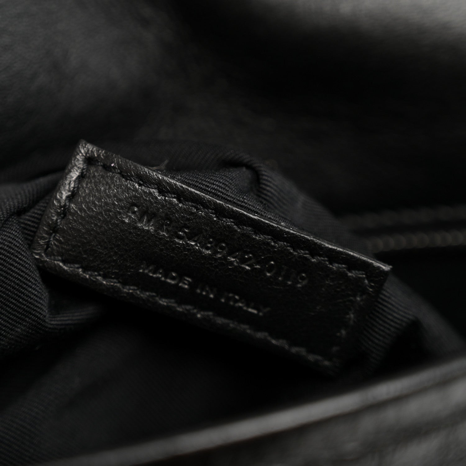 Crinkled Calfskin Monogram Medium Niki Chain Satchel Black