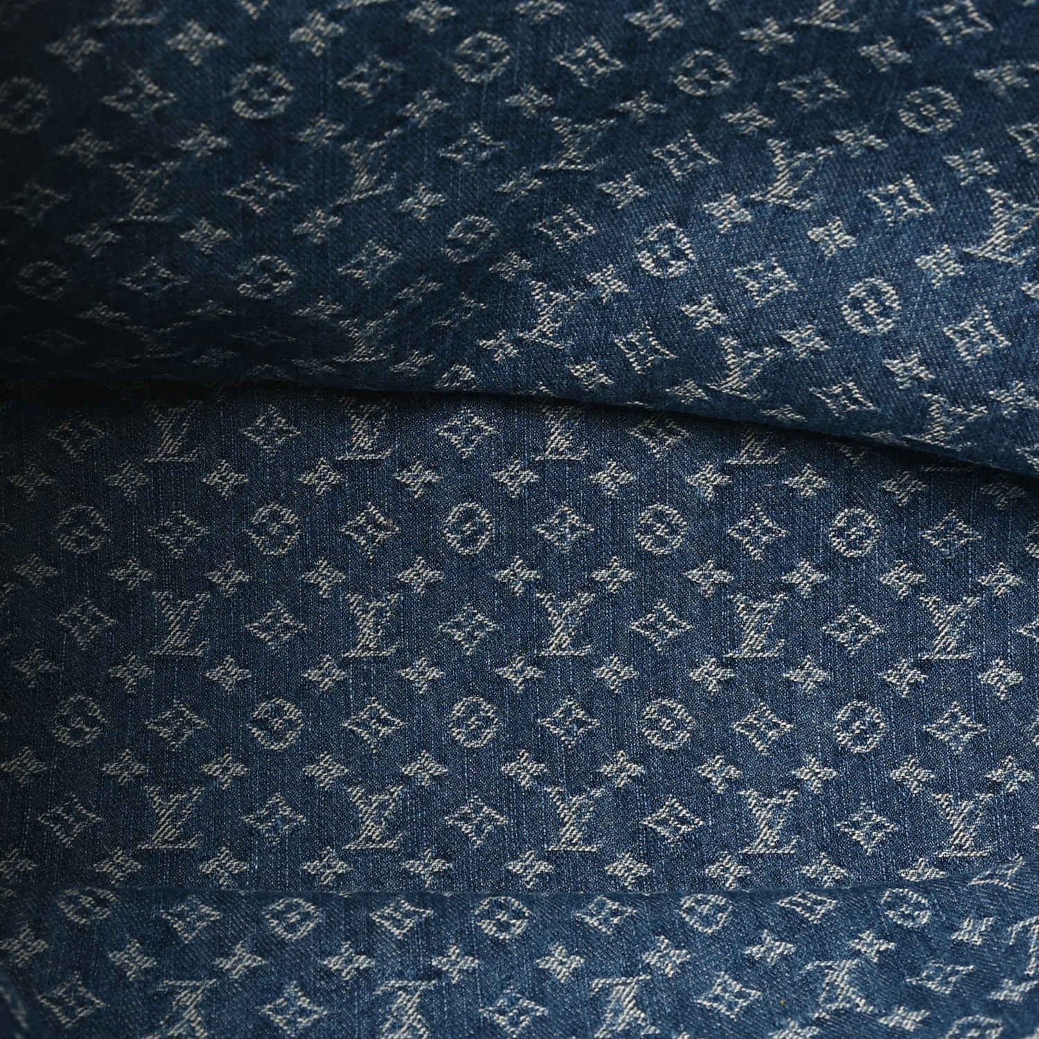 Monogram Denim Neo Neverfull MM Blue