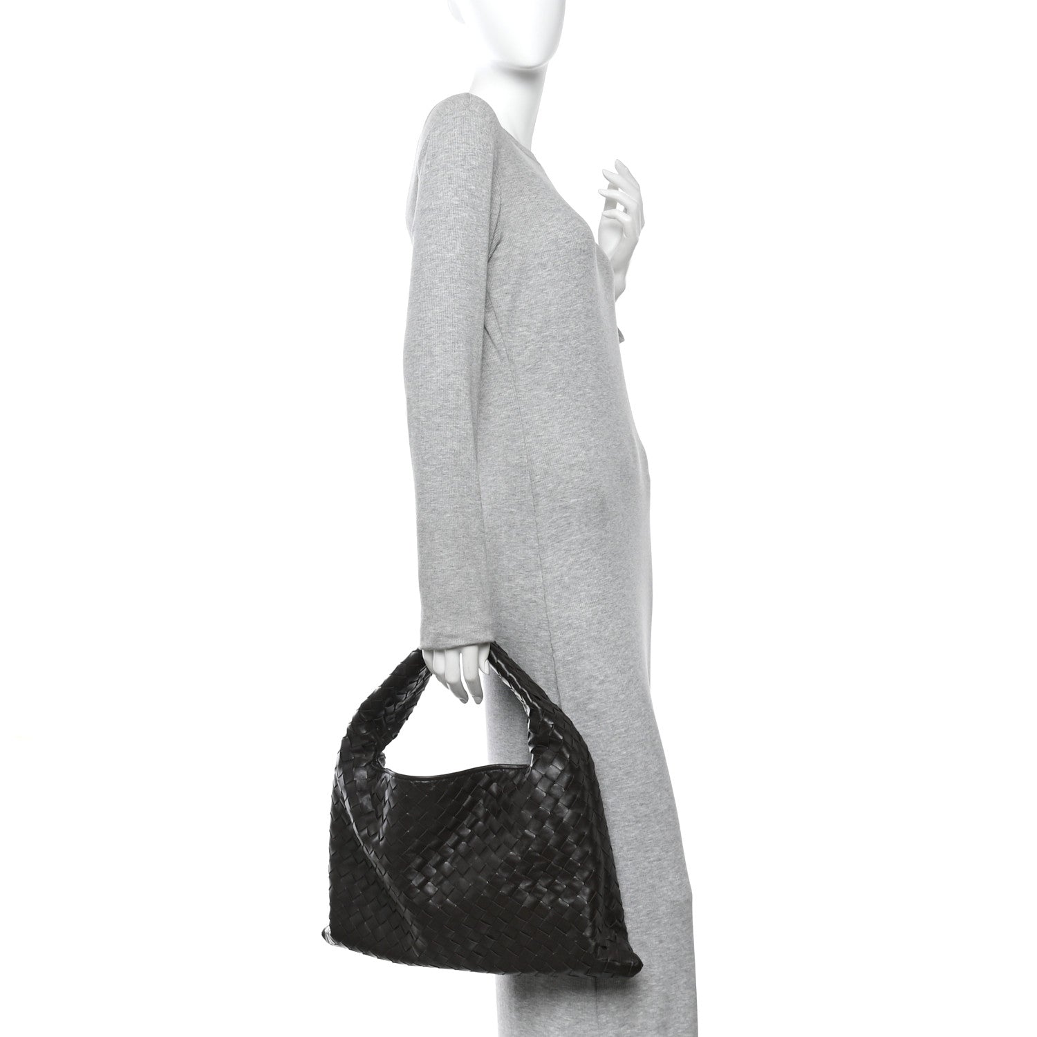 Calfskin Intrecciato Small Hop Fondant