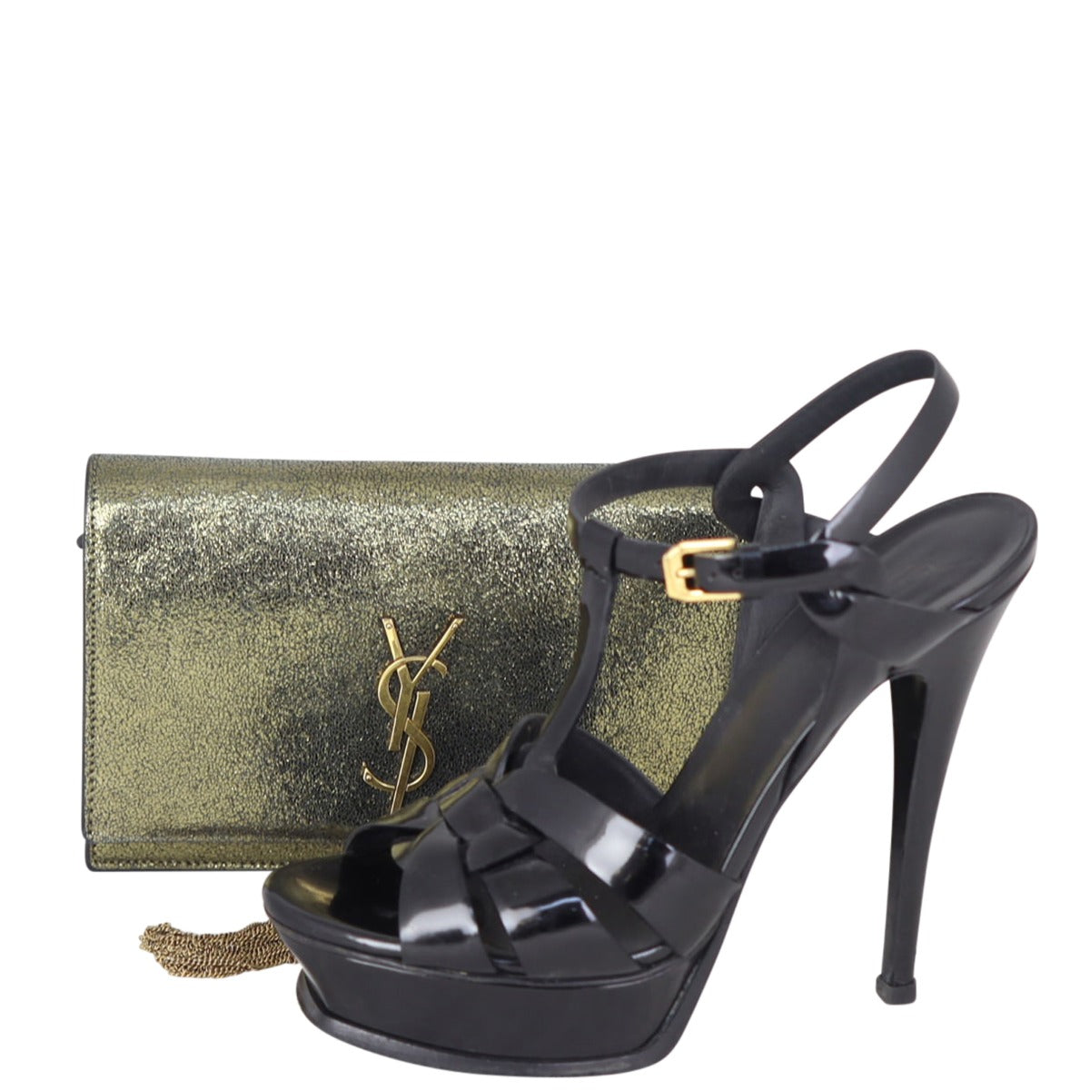 Saint Laurent Kate Tassel Chain Wallet