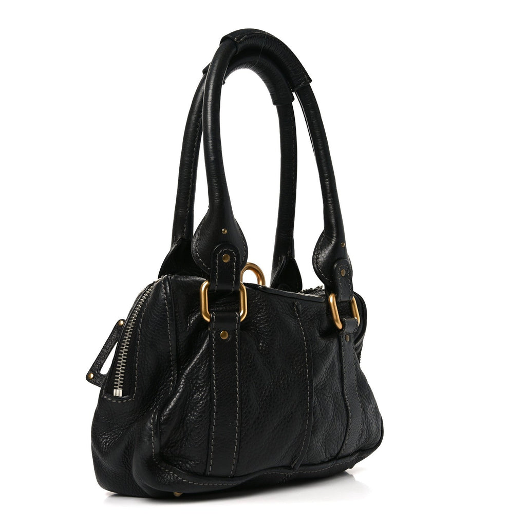 Calfskin Paddington Small Shoulder Bag Black