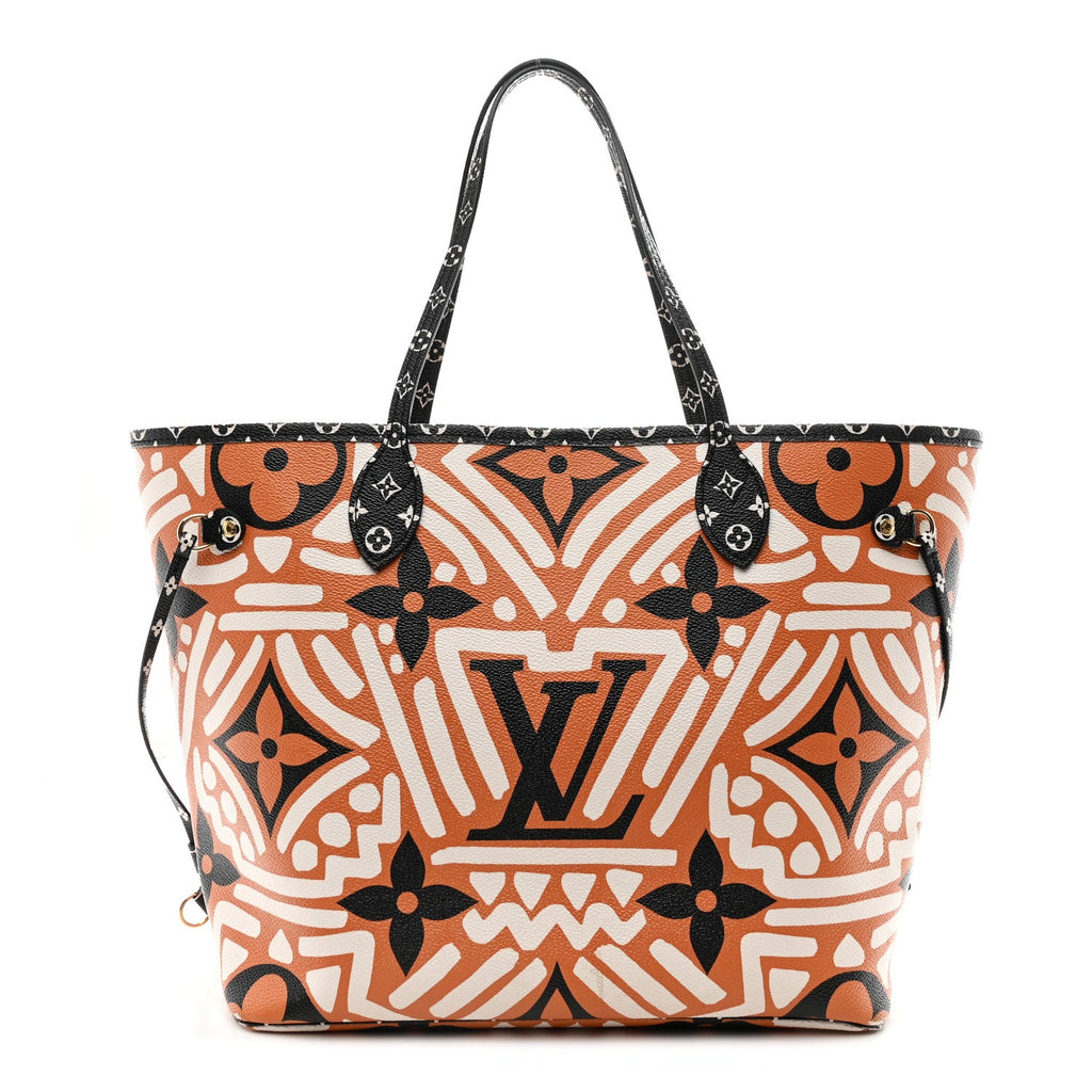 Monogram Giant Crafty Neverfull MM Creme Caramel