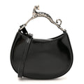 Lambskin Mini Cat Hobo Black