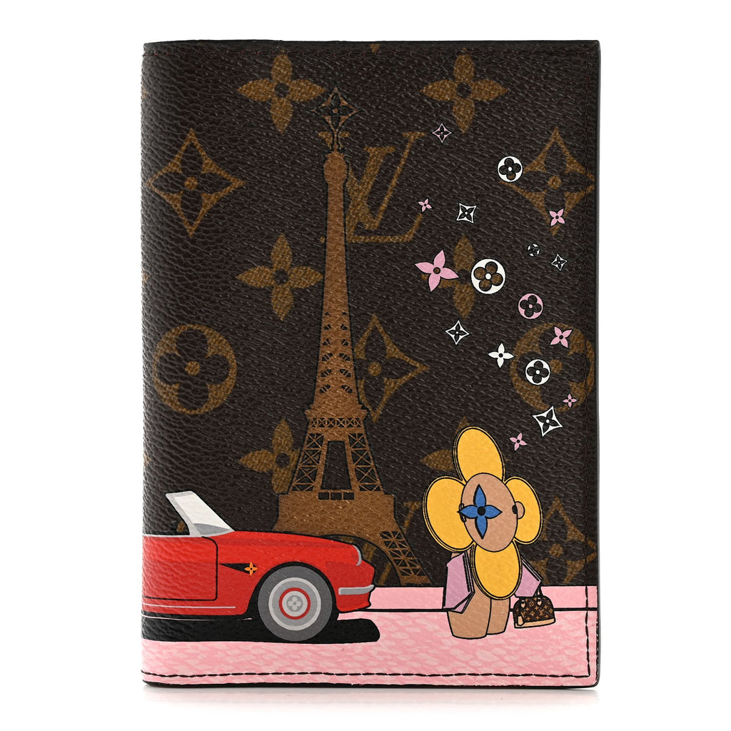 Monogram 2019 Christmas Animation Passport Cover Rouge