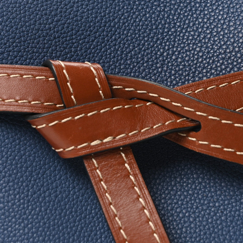 Grained Calfskin Small Gate Crossbody Bag Varsity Pecan