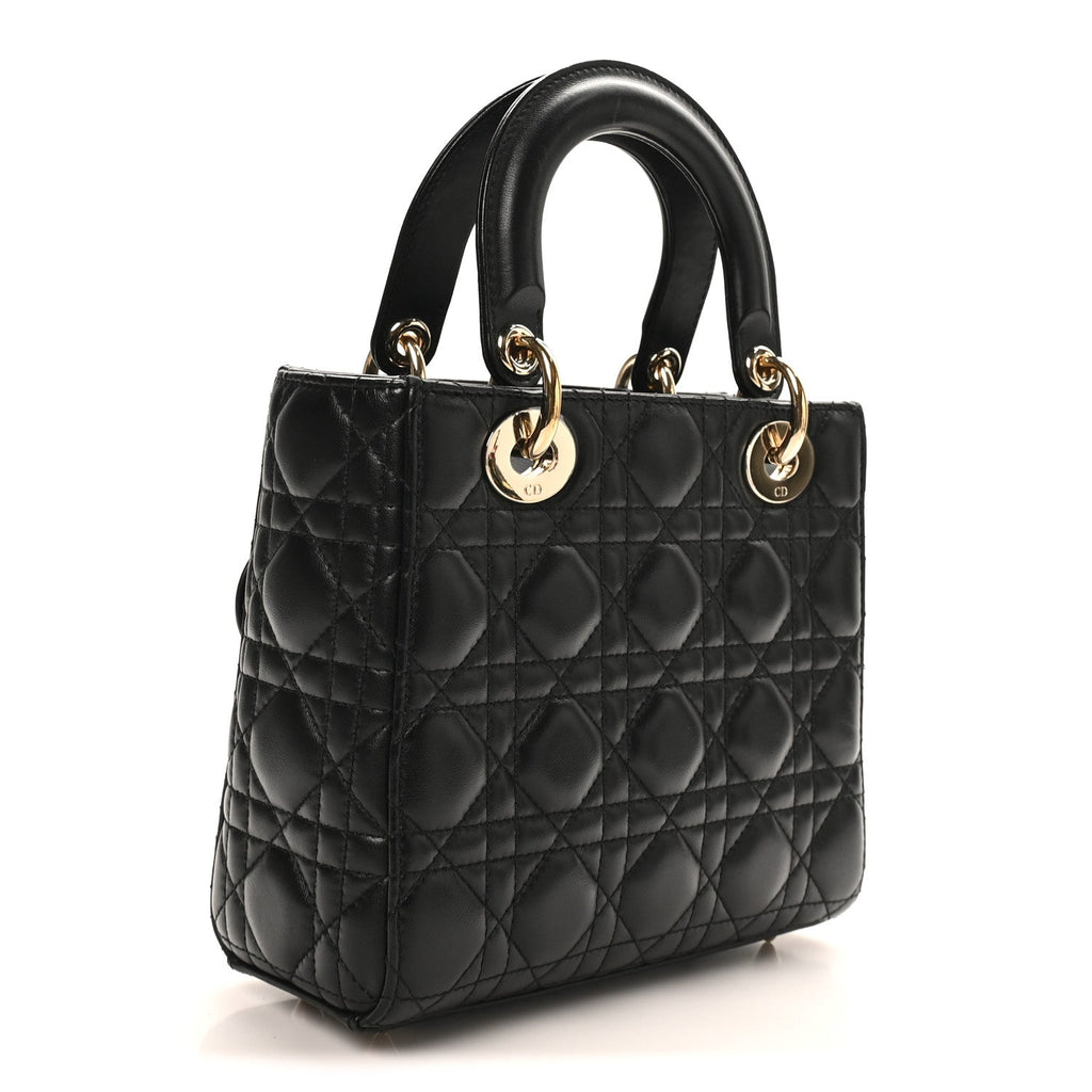 Lambskin Cannage Small My ABCDior Lady Dior Black