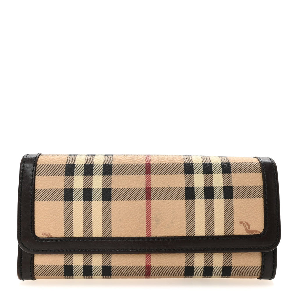 Haymarket Check Wallet Chocolate