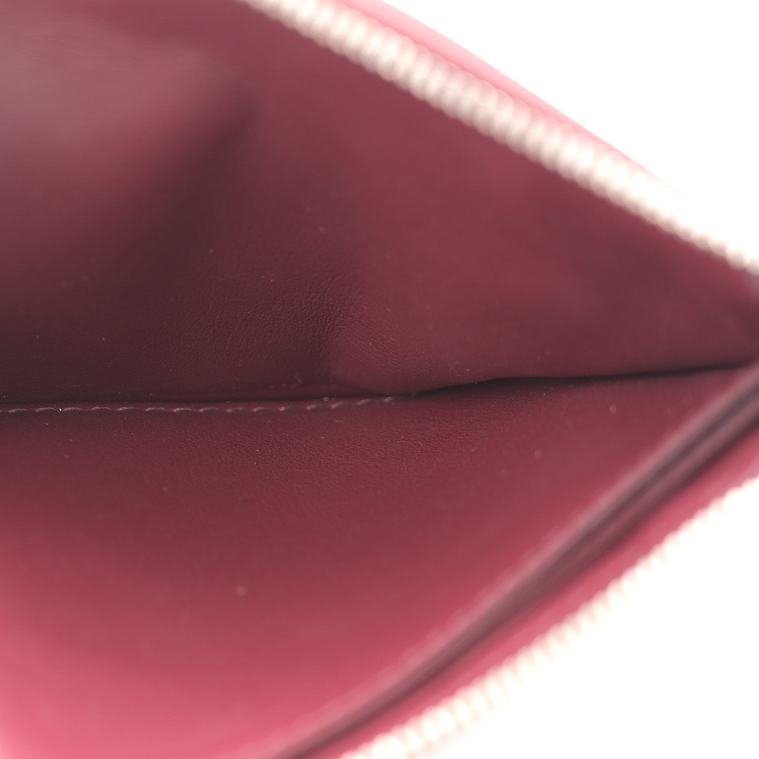 Nappa Intrecciato Square Zip Around Wallet Barolo