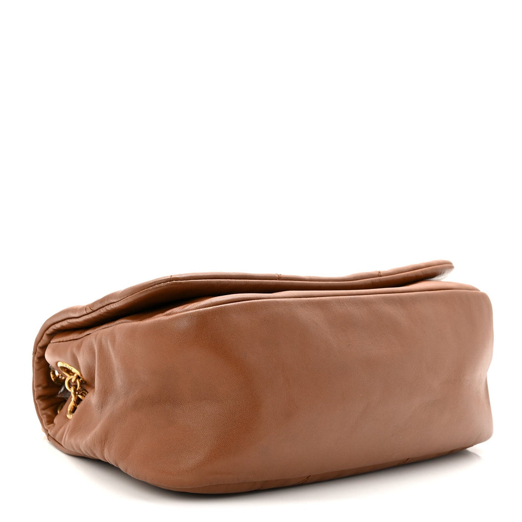 Lambskin Matelasse Monogram Small Jamie 4.3 Light Fox