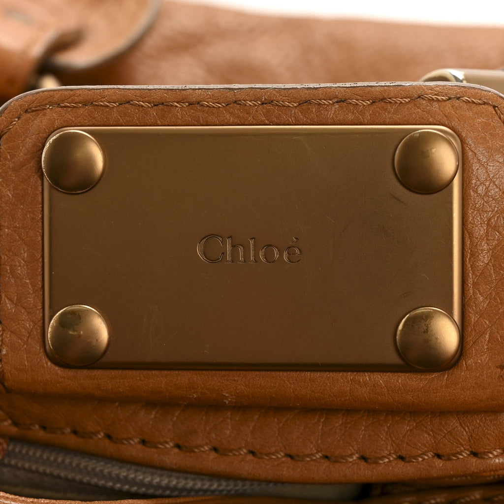 Calfskin Medium Paddington Satchel Tan