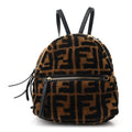 Shearling Macro FF 1974 Mini Backpack Tobacco Black