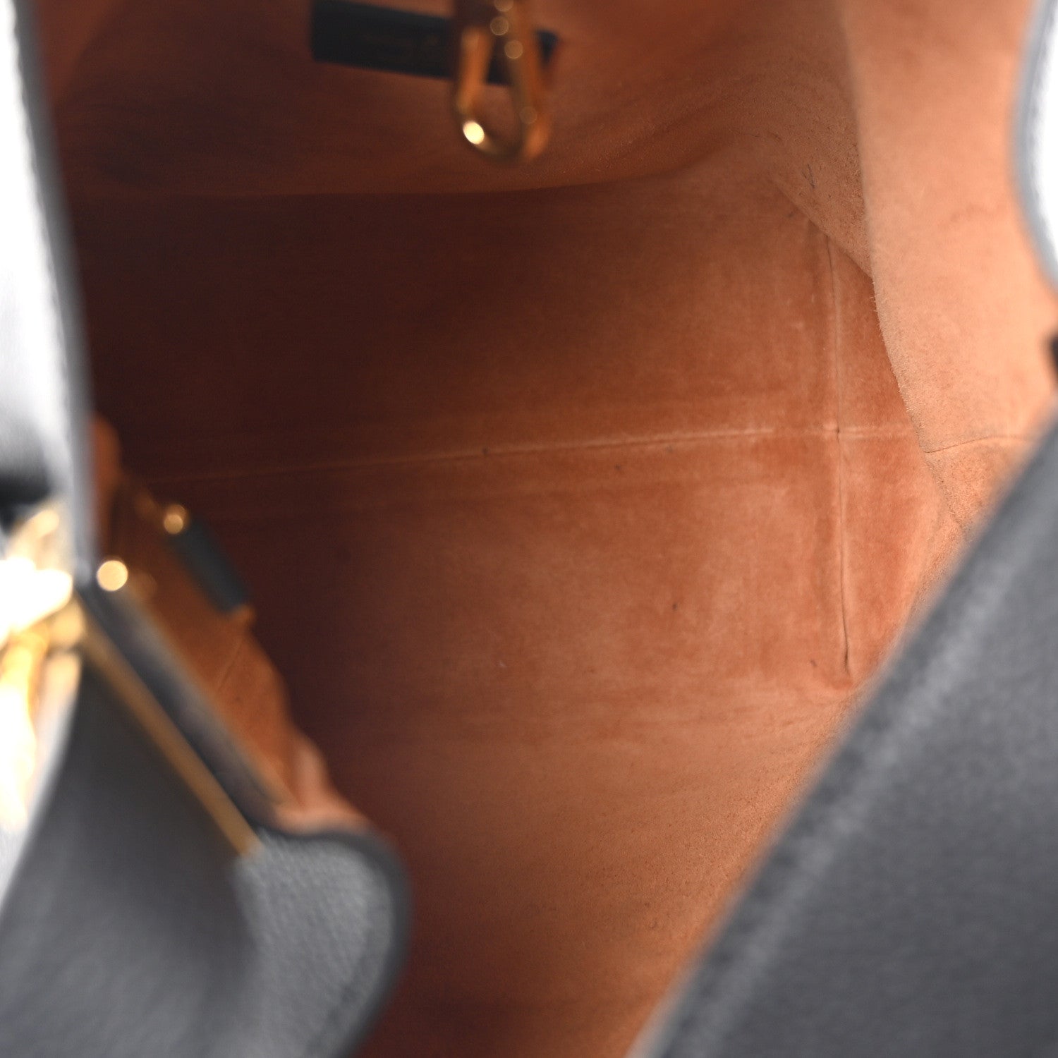 Grained Calfskin Low Key Hobo PM Black