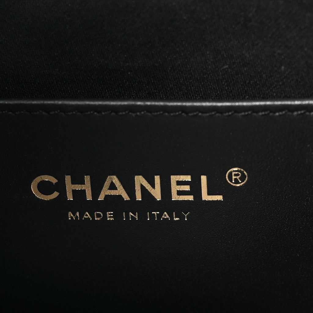 Caviar Quilted Small Chanel 25 Handbag Dark Navy