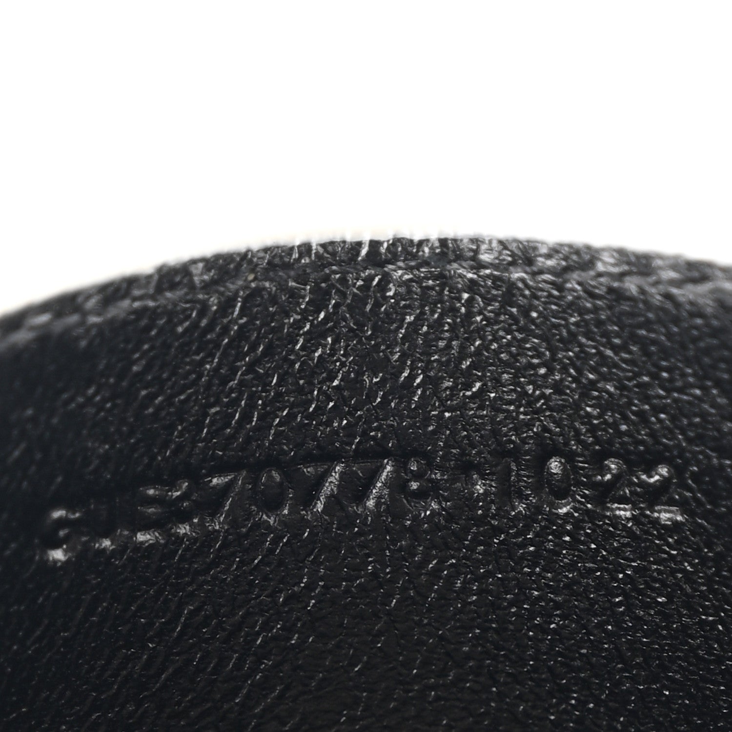 Calfskin Crocodile Embossed Monogram Credit  Case Crema Soft
