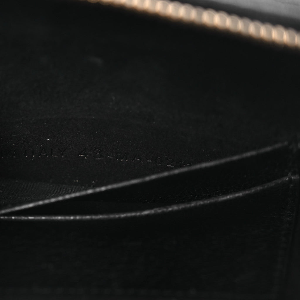 Goatskin Double Saddle Pouch Black
