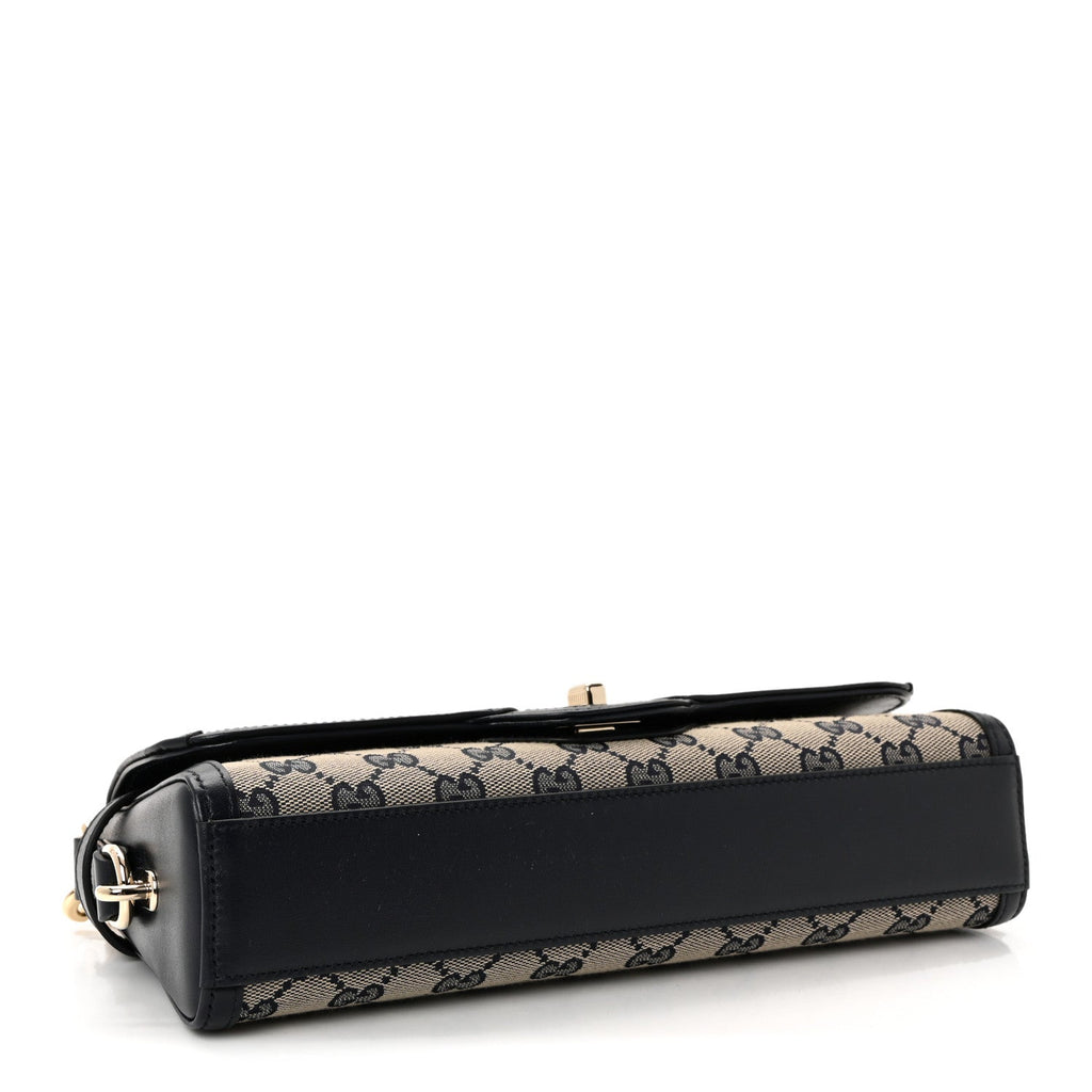 GG Monogram Small Luce Shoulder Bag Beige Blue